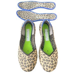 Rothy’s round toe retired flat cheetah shoes size 8